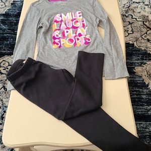 LS Shirt 👕 /⚫  Gymboree streach sweatpants